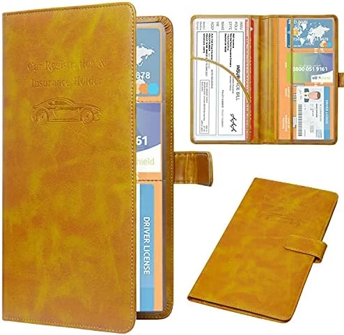 Best Pirce ???? Car Registration And Insurance Holder, Leather Vehicle Card Document Glove Box Organizer, Auto Truck Compartment Accessories For Essential Information, Driver License Cards, Glitter Rose Black Star ???? 11 Best Pirce ???? Car Registration And Insurance Holder, Leather Vehicle Card Document Glove Box Organizer, Auto Truck Compartment Accessories For Essential Information, Driver License Cards, Glitter Rose Black Star ???? - Image 9