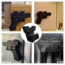 Flash Sale ❤️ Bugleman Magnetic Gun Mount With Safety Trigger Guard Protection, 60lbs Gun Magnet Mount Holster Gun Holder Rack For Pistol, Handgun, Shotgun, Revolver Black ???? -Car Seat Covers shop 51lDe77RopL