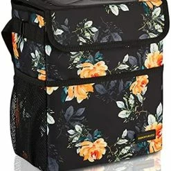 Top 10 ???? Cute Car Trash Can With Lid - Leak Proof Car Trash Bag Hanging Waterproof Car Garbage Can With Storage Pockets Multipurpose Collapsible Car Organizer (Flower) ???? -Car Seat Covers shop 51lJ2f py4L. AC