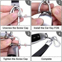 Flash Sale ✨ Genuine Leather Car Keychain, Universal Heavy Duty Key Fob Keychain Leather Key Chain Holder With 3 Keyrings And 1 Screwdriver For Men And ???? Women - Black ???? 16 Flash Sale ✨ Genuine Leather Car Keychain, Universal Heavy Duty Key Fob Keychain Leather Key Chain Holder With 3 Keyrings And 1 Screwdriver For Men And ???? Women - Black ???? -Car Seat Covers shop 51lJjy2xj8S
