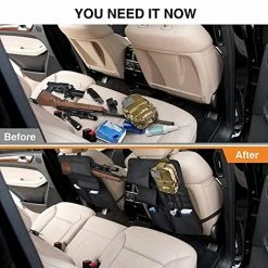Outlet ⌛ MEINAISEN Car Concealed Seat Back Gun Rack Sling,Gun Sling Bag Seat Gun Holder,Camo Front Seat Gun Organizer Holder,for Car Truck SUV,to Hold 2 Rifles (Color : Brown) ????
