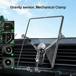 Flash Sale ???? Amazing Z Fold Car Mount, Universal Z Fold 4 Car Mount Aluminum,Vent Samsung Z Fold 3 Car Mount For Galaxy Z Fold 4 3 2 [Without Case ] S21 S20 IPhone 13 Pro Max 4.7-8" Phones-Black White-v ⌛ -Car Seat Covers shop 51lVaQyLXcL