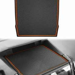 Discount ???? Auovo Dashboard Mats For Subaru Forester Accessories 2019-2023/ Crosstrek 2018-2023 / Impreza 2018-2023 Car Interior Silicone Material Dash Pad Liner (Upgrade,1 Pcs Orange Trim Dashboard Mat) ????