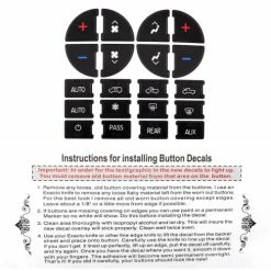 Coupon ???? AC Panel Decals Radio Button Repair Decal Set Fix Ruined Faded AC Controls AC Dash Button Sticker Repair Kit For GM Buick Enclave Chevrolet Avalanche Silverado Suburban Tahoe GMC Sierra Yukon Yukon XL Saturn Outlook Ect ???? -Car Seat Covers shop 51lukI8znXL