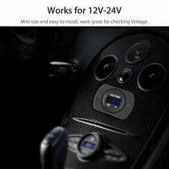 Flash Sale ???? DC 12V 24V Car Voltmeter LED Digital Display Voltmeter Panel, Waterproof Digital Round Panel Voltage Tester Gauge Meter With Terminals For Boat Marine Vehicle Motorcycle Truck ATV UTV (Blue Light) Gr ❤️ 19 Flash Sale ???? DC 12V 24V Car Voltmeter LED Digital Display Voltmeter Panel, Waterproof Digital Round Panel Voltage Tester Gauge Meter With Terminals For Boat Marine Vehicle Motorcycle Truck ATV UTV (Blue Light) Gr ❤️ -Car Seat Covers shop 51m0ivip1uL