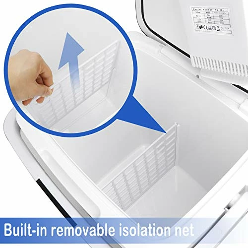 New ✨ Mini Fridge Electric Cooler And Warmer For Car- 12V DC Electric Cooler Car Refrigerator With Automatic Locking Handle, 28 Quart Portable Car Fridge For Travel And Camping ???? 5 New ✨ Mini Fridge Electric Cooler And Warmer For Car- 12V DC Electric Cooler Car Refrigerator With Automatic Locking Handle, 28 Quart Portable Car Fridge For Travel And Camping ???? - Image 3