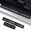 Deals ???? 4Pcs Car Door Sill Protector For Honda CRV Accessories Fit For CRV 2006-2022,Carbon Fiber Leather,Reflective Automotive Door Entry Guard Decoration Sticker,Door Threshold Scuff Plate Cover B-blue ⭐ -Car Seat Covers shop 51mBseLmKCL