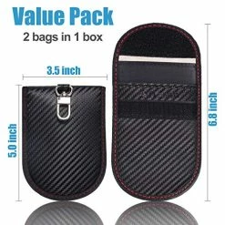 Best reviews of ???? Faraday Bag For Key Fob (2 Pack), TICONN Faraday Cage Protector - Car RFID Signal Blocking, Anti-Theft Pouch, Anti-Hacking Case Blocker (Carbon Fiber Texture) ???? -Car Seat Covers shop 51mRa95bFmL
