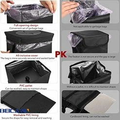 Buy ???? Car Trash Can With Lid - Car Trash Bag Hanging With Storage Pockets Leak-Proof Car Organizer Collapsible And Portable Waterproof Car Garbage Bin, 2.6 Gal Large Capacity Multipurpose Trash Bin For C ???? 11 Buy ???? Car Trash Can With Lid - Car Trash Bag Hanging With Storage Pockets Leak-Proof Car Organizer Collapsible And Portable Waterproof Car Garbage Bin, 2.6 Gal Large Capacity Multipurpose Trash Bin For C ???? -Car Seat Covers shop 51nIBcjjVGS