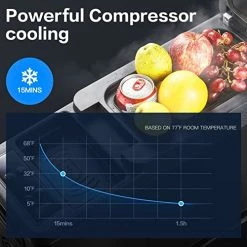 Flash Sale ???? 12 Volt Car Refrigerator, 9 Quart (8L) Small Car Fridge, Portable Refrigerator (5℉-68℉), 12/24V DC For Outdoor, Travel, Camping, Vehicles ✔️ -Car Seat Covers shop 51nN3XDYbeL