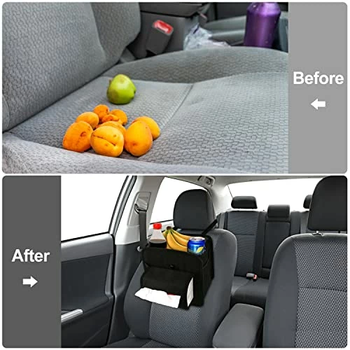 Cheap ???? BOHAIPAN Car Trash Can, Hanging Car Trash Bag, Washable Eco-Friendly Car Trash Can, Car Garbage Bag With Storage Pockets, Car Accessories Paper Towel Bag, For Outdoor Traveling Vehicles (Black) ???? 6 Cheap ???? BOHAIPAN Car Trash Can, Hanging Car Trash Bag, Washable Eco-Friendly Car Trash Can, Car Garbage Bag With Storage Pockets, Car Accessories Paper Towel Bag, For Outdoor Traveling Vehicles (Black) ???? - Image 4