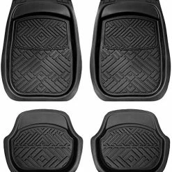 Cheap ???? Automotive Floor Mats Black Universal Fit Heavy Duty Rubber For All Weather Protection Fits Most Cars, SUVs, And Trucks, 4 Piece (Full Set Trimmable) FH Group F11305BLACK Black Seat Covers ???? -Car Seat Covers shop 51nnsukJ0L. AC