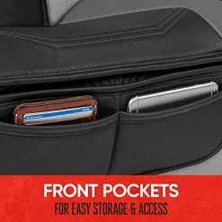 Top 10 ???? LuxeFit Gray Faux Leather Car Seat Covers For Front Seats (2 Pack), Premium Two-Tone Seat Covers For Cars Trucks SUV, Fits 95% Of Vehicles, Easy To Install With Built-in Storage Pockets ???? -Car Seat Covers shop 51ny50mCAaS