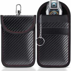 Wholesale ⭐ Lanpard Faraday Bag For Key Fob(2 Pack), Faraday Cage Protector, Car RFID Signal Blocking Key Fob Protector, Double-Layers Of Shielding Carbon Fiber Material Anti-Theft Faraday Pouch ???? -Car Seat Covers shop 51o5zlIAZVL. AC