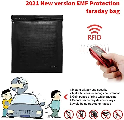 Brand new ???? Faraday Bag For Laptops & Tablets & Car Keys - 3 Pack Faraday Cage, Faraday Key Fob Protector, Fireproof & Waterproof RFID Bag, Car Key Signal Blocker(Black) ⌛ 8 Brand new ???? Faraday Bag For Laptops & Tablets & Car Keys - 3 Pack Faraday Cage, Faraday Key Fob Protector, Fireproof & Waterproof RFID Bag, Car Key Signal Blocker(Black) ⌛ - Image 6