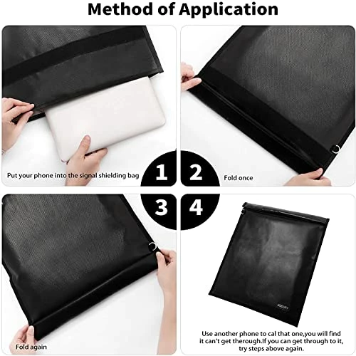 Brand new ???? Faraday Bag For Laptops & Tablets & Car Keys - 3 Pack Faraday Cage, Faraday Key Fob Protector, Fireproof & Waterproof RFID Bag, Car Key Signal Blocker(Black) ⌛ 6 Brand new ???? Faraday Bag For Laptops & Tablets & Car Keys - 3 Pack Faraday Cage, Faraday Key Fob Protector, Fireproof & Waterproof RFID Bag, Car Key Signal Blocker(Black) ⌛ - Image 4