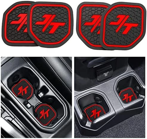 Best Sale ???? Auovo Auto Cup Holder Inserts Coaster Fit For 2018 -2022 Wrangler JL JLU 2020-2022 Gladiator JT Cup Mat Pad Interior Decoration Accessories (4 Pcs Kit) (Red, For Deep Rear Cup Holders) ???? 15 Best Sale ???? Auovo Auto Cup Holder Inserts Coaster Fit For 2018 -2022 Wrangler JL JLU 2020-2022 Gladiator JT Cup Mat Pad Interior Decoration Accessories (4 Pcs Kit) (Red, For Deep Rear Cup Holders) ???? - Image 13