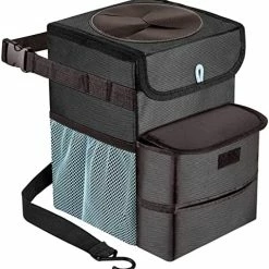 Promo ❤️ Car Trash Can Foldable Garbage Bin Leakproof 3 Gallons Purple ???? -Car Seat Covers shop 51oRDhebvgL. AC