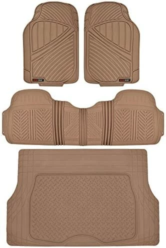 New ???? FlexTough Performance All Weather Rubber Car Floor Mats With Cargo Liner - Full Set Front & Rear Floor Mats For Cars Truck SUV, Automotive Floor Mats (Black) ???? 8 New ???? FlexTough Performance All Weather Rubber Car Floor Mats With Cargo Liner - Full Set Front & Rear Floor Mats For Cars Truck SUV, Automotive Floor Mats (Black) ???? - Image 6
