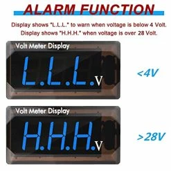Best deal ???? 2 Pieces DC 4-28V Car Digital Voltmeter 12V Voltage Meter Car Audio Gauge LED Display 12V Meter Waterproof Voltage Gauge Meter For Car Motorcycle (Blue Light) ???? -Car Seat Covers shop 51p9MzZYeGL