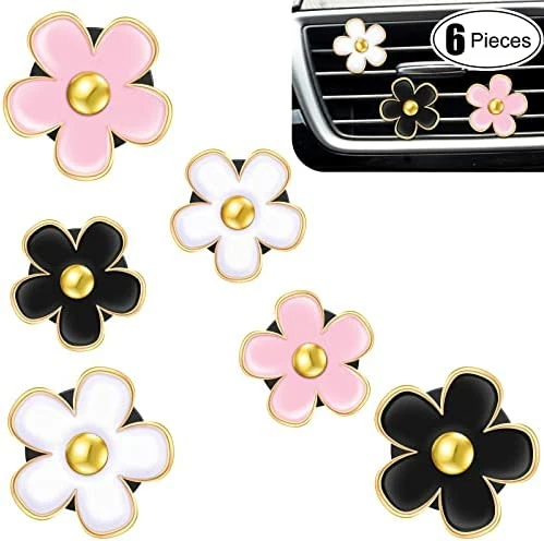 Deals ???? 6 Pcs Daisy Flower Air Vent Clip Air Conditioning Outlet Clip Car Air Freshener Clip Charm Car Inter Decor Accessories (Red, Pink, White,3 Cm, 3.3 Cm) ⭐ 14 Deals ???? 6 Pcs Daisy Flower Air Vent Clip Air Conditioning Outlet Clip Car Air Freshener Clip Charm Car Inter Decor Accessories (Red, Pink, White,3 Cm, 3.3 Cm) ⭐ - Image 12
