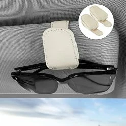 Deals ???? 2 Pieces Sunglass Holder For Car Visor, Magnetic Leather Eyeglass Hanger Clip For Car, Car Visor Accessories (Black) ???? -Car Seat Covers shop 51peNF33 HL. AC