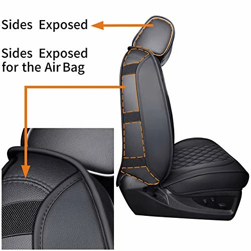 Deals ???? Seat Covers For Truck Chevy Chevrolet Silverado GMC Sierra Pickup 2007-2023 1500 2500HD 3500HD Trail Boss Z71 Crew Double Extended Cab Waterproof Leather Protectors (Full Set, Black) Rear Seat/whit ???? 6 Deals ???? Seat Covers For Truck Chevy Chevrolet Silverado GMC Sierra Pickup 2007-2023 1500 2500HD 3500HD Trail Boss Z71 Crew Double Extended Cab Waterproof Leather Protectors (Full Set, Black) Rear Seat/whit ???? - Image 4