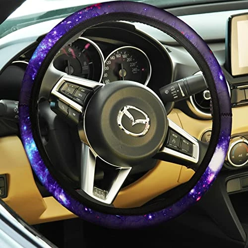 Hot Sale ⭐ 15 Pieces Galaxy Car Seat Cover Steering Wheel Cover Universal Star Space Galaxy Car Accessories Separate Headrest Cover Seat Belt Pads Fit For Auto Truck Van SUV ???? 7 Hot Sale ⭐ 15 Pieces Galaxy Car Seat Cover Steering Wheel Cover Universal Star Space Galaxy Car Accessories Separate Headrest Cover Seat Belt Pads Fit For Auto Truck Van SUV ???? - Image 5