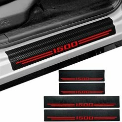 Cheap ???? Car Accessories Carbon Fiber Door Sill Scuff Plate Auto Door Entry Guard Scratch Shield For Dodge Ram 2500 2012-2022 Auto Accessories (2500, RED) ???? -Car Seat Covers shop 51q9 LBUWEL. AC