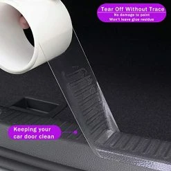 Coupon ???? Car Door Entry Guards Scratch Cover Protector Paint Threshold Guard,Front Rear Door Entry Sill Guard Scuff Plate For Most Cars,2.7in9.8ft(7cm*3m) Transparent ???? -Car Seat Covers shop 51qQX5EG43L