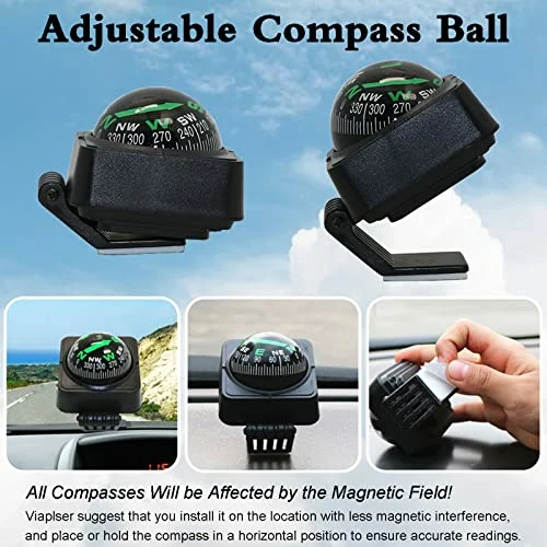 Best deal ???? Compact Car Compass Dashboard Self-Adhesive Mount Navigation Guide Ball Portable Direction Pointing Automotive Interior Decoration Accessories Black ???? 6 Best deal ???? Compact Car Compass Dashboard Self-Adhesive Mount Navigation Guide Ball Portable Direction Pointing Automotive Interior Decoration Accessories Black ???? - Image 4