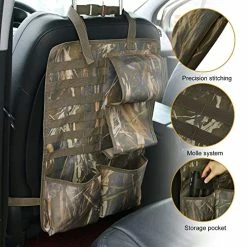 Wholesale ???? Verpiason 2PCS Tactical Car Seat Back Organizer Molle Vehicle Gun Rack Holder For Rifle Shotgun With Storage Pocket Black ????