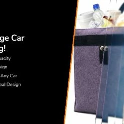 Best deal ???? Ar Trash Can Hanging For Headrest, Extra Large Waterproof Car Garbage Can Organizer, Collapsible Car Trash Bag, Cute Car Trash Can (Black) ???? -Car Seat Covers shop 51rB6Yzh69L