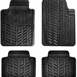 Cheap ???? Automotive Floor Mats Black Universal Fit Heavy Duty Rubber For All Weather Protection Fits Most Cars, SUVs, And Trucks, 4 Piece (Full Set Trimmable) FH Group F11305BLACK Black Seat Covers ???? -Car Seat Covers shop 51s7kdK9zWL. AC