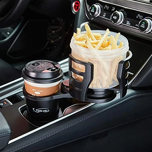 Cheapest ???? 2 In 1 Multifunctional Car Cup Holder Expander Adapter With Adjustable Base,All Purpose Car Cup Holder And Organizer For Snack Bottles Cups Drinks… Black-1 ❤️ 8 Cheapest ???? 2 In 1 Multifunctional Car Cup Holder Expander Adapter With Adjustable Base,All Purpose Car Cup Holder And Organizer For Snack Bottles Cups Drinks… Black-1 ❤️ - Image 6