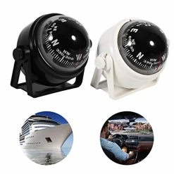 Hot Sale ???? Digital Voyager Compass, Multi-Purpose Sea Marine Bracket Mount Compass Voyager Outside Fits Boat Caravan Truck (Black) ⌛