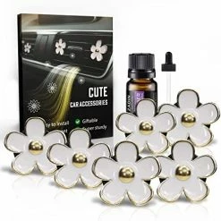 Budget ???? 6 Pieces Daisy Car Decoration Flower Air Vent Clip Air Conditioning Outlet Clip Car Air Freshener Clip Car Interior Decor Charm Colorful Car Interior Accessories For ???? Girls ???? Women Daisy Cute Car Accessories ???? -Car Seat Covers shop 51t48a8X2EL. AC