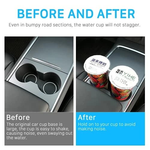 Outlet ???? Cup Holder For Tesla Model 3/Y 2021 2022 2023 Center Console Accessories Slot Slip Limit Clip Water Cup Hoder Insert ???? 7 Outlet ???? Cup Holder For Tesla Model 3/Y 2021 2022 2023 Center Console Accessories Slot Slip Limit Clip Water Cup Hoder Insert ???? - Image 5