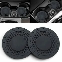 Budget ???? Car Coaster For Ford Mustang Recessed Silicone Non-Slip Bling Crystal Drink Coaster For Car Interior Accessories 2.76 Inch 2 Pieces Bm-01-new ???? -Car Seat Covers shop 51tw7DwhaCL. AC