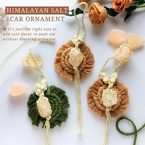 Outlet ???? Boho Car Accessories Set- 4 Pieces Cute Car Accessories For ???? Women - 2 Rose Pink Car Coasters, 1 Car Mirror Hanging Accessories And 1 Car Keychain- Ideal Gift Set And Car Decorations For ???? Women ???? 5 Outlet ???? Boho Car Accessories Set- 4 Pieces Cute Car Accessories For ???? Women - 2 Rose Pink Car Coasters, 1 Car Mirror Hanging Accessories And 1 Car Keychain- Ideal Gift Set And Car Decorations For ???? Women ???? - Image 3