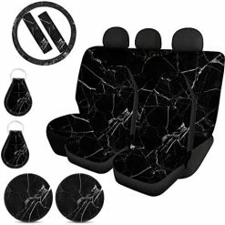 Flash Sale ???? Mushroom Car Seat Covers Full Set Split Bench Butterfly Leaves Floral Girly Print Front Back Seat Cover,Steering Wheel Cover,Seat Belt Cover,Cup Holder Coasters,Auto Keychains,Green Butterfly Mushroom Leaves Green ???? -Car Seat Covers shop 51uJbFV3QcL. AC