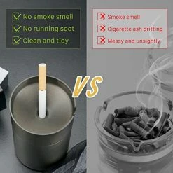 Buy ✔️ Car Ashtray With Lid Smell Proof,Stainless Steel Portable Smokeless Cigarette Ashtrays,Detachable Windproof Automatically Extinguished Ash Tray For Travel Home Office Outdoor Black ???? 15 Buy ✔️ Car Ashtray With Lid Smell Proof,Stainless Steel Portable Smokeless Cigarette Ashtrays,Detachable Windproof Automatically Extinguished Ash Tray For Travel Home Office Outdoor Black ???? -Car Seat Covers shop 51uSGaELN1L