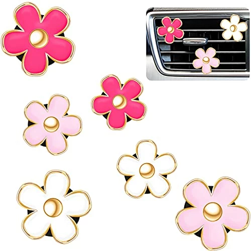 Deals ???? 6 Pcs Daisy Flower Air Vent Clip Air Conditioning Outlet Clip Car Air Freshener Clip Charm Car Inter Decor Accessories (Red, Pink, White,3 Cm, 3.3 Cm) ⭐ 3 Deals ???? 6 Pcs Daisy Flower Air Vent Clip Air Conditioning Outlet Clip Car Air Freshener Clip Charm Car Inter Decor Accessories (Red, Pink, White,3 Cm, 3.3 Cm) ⭐