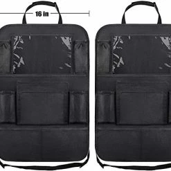 Top 10 ⭐ Car Backseat Organizer With 10" Table Holder, 9 Storage Pockets Seat Back Protectors Kick Mats For Kids Toddlers, Travel Accessories, 2 Pack ???? -Car Seat Covers shop 51vxFE4Pn9L