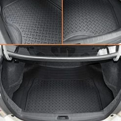 Hot Sale ✨ FlexTough Advanced Performance Liners - 4pc HD Rubber Floor Mats & Cargo Liner For Car SUV Auto 03-gray ❤️ 13 Hot Sale ✨ FlexTough Advanced Performance Liners - 4pc HD Rubber Floor Mats & Cargo Liner For Car SUV Auto 03-gray ❤️ -Car Seat Covers shop 51x0uqTVLNL
