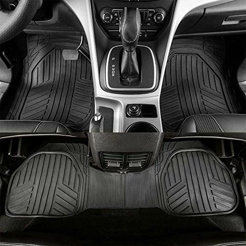 New ???? 3-Piece All-Weather Protection Heavy Duty Rubber Floor Mats For Cars, SUVs, And Trucks,Black, Trim To Fit ✨ 5 New ???? 3-Piece All-Weather Protection Heavy Duty Rubber Floor Mats For Cars, SUVs, And Trucks,Black, Trim To Fit ✨ - Image 3