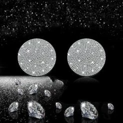 Best reviews of ✨ 2pcs Bling Car Cup Holder Coaster, 2.75 Inch Anti-Slip Shockproof Universal Fashion Vehicle Car Coasters Insert Bling Crystal Rhinestone Auto Automotive Interior Accessories For ???? Women (2 Pcs, White) ❤️ -Car Seat Covers shop 51xAGWaqqaL