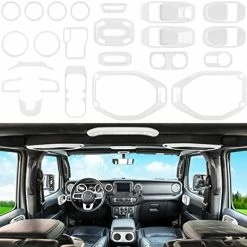 Discount ???? 23PCS Full Set Interior Decoration Trim Kit For Jeep Wrangler JL JLU Gladiator JT 2018-2022 Steering Wheel Door Handle Air Conditioning Vent Cup Holder Reading Light Headlight Switch Gear Cover (Blue) ???? 21 Discount ???? 23PCS Full Set Interior Decoration Trim Kit For Jeep Wrangler JL JLU Gladiator JT 2018-2022 Steering Wheel Door Handle Air Conditioning Vent Cup Holder Reading Light Headlight Switch Gear Cover (Blue) ???? -Car Seat Covers shop 51xTXHZdsL. AC