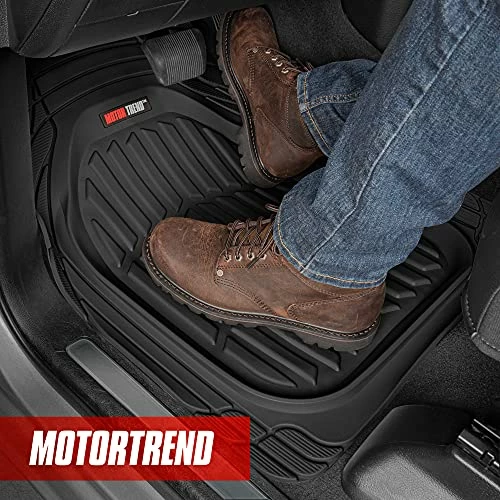 Discount ⭐ 923-BK Black FlexTough Contour Liners-Deep Dish Heavy Duty Rubber Floor Mats For Car SUV Truck & Van-All Weather Protection Trim To Fit Most Vehicles ???? 5 Discount ⭐ 923-BK Black FlexTough Contour Liners-Deep Dish Heavy Duty Rubber Floor Mats For Car SUV Truck & Van-All Weather Protection Trim To Fit Most Vehicles ???? - Image 4