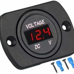 Flash Sale ???? DC 12V 24V Car Voltmeter LED Digital Display Voltmeter Panel, Waterproof Digital Round Panel Voltage Tester Gauge Meter With Terminals For Boat Marine Vehicle Motorcycle Truck ATV UTV (Blue Light) Gr ❤️ 25 Flash Sale ???? DC 12V 24V Car Voltmeter LED Digital Display Voltmeter Panel, Waterproof Digital Round Panel Voltage Tester Gauge Meter With Terminals For Boat Marine Vehicle Motorcycle Truck ATV UTV (Blue Light) Gr ❤️ -Car Seat Covers shop 51xbIr6yv7L. AC